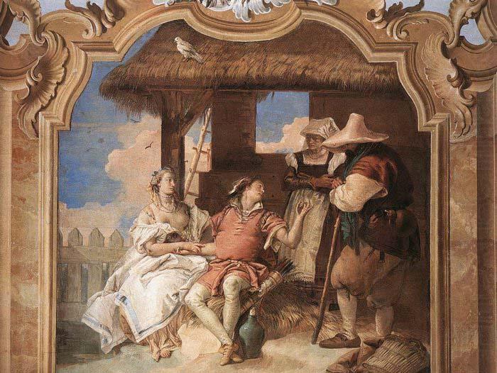 TIEPOLO, Giovanni Domenico Angelica and Medoro with the Shepherds china oil painting image